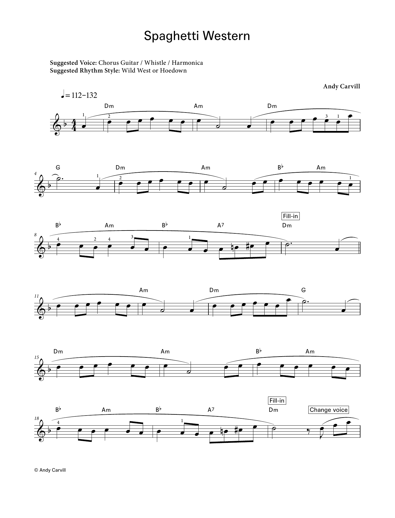 Produktgalerie: Seite 1 von 1 Spaghetti Western (LCME Electronic Keyboard Grade 2 List B), Andy Carvill, Klavier