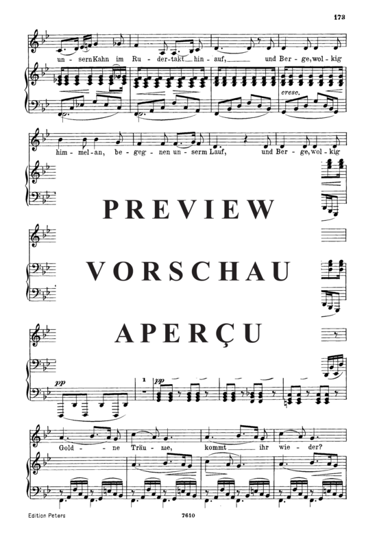 Product gallery: Page 3 of 5 Auf dem See D.543, , Low Voice and Piano