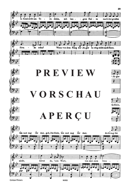 Product gallery: Page 3 of 4 Eifersucht und Stolz D.795-15 (Die Schöne Müllerin), , High Voice and Piano