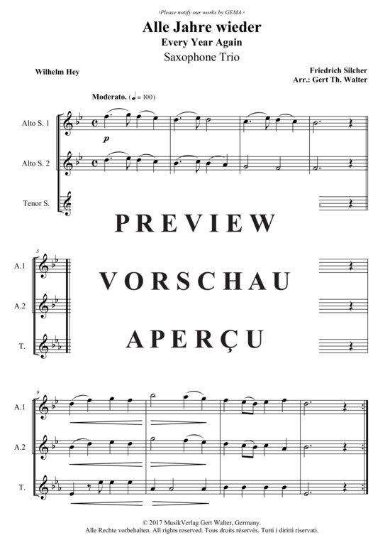 Produktbild zu: Alle Jahre wieder Friedrich Silcher