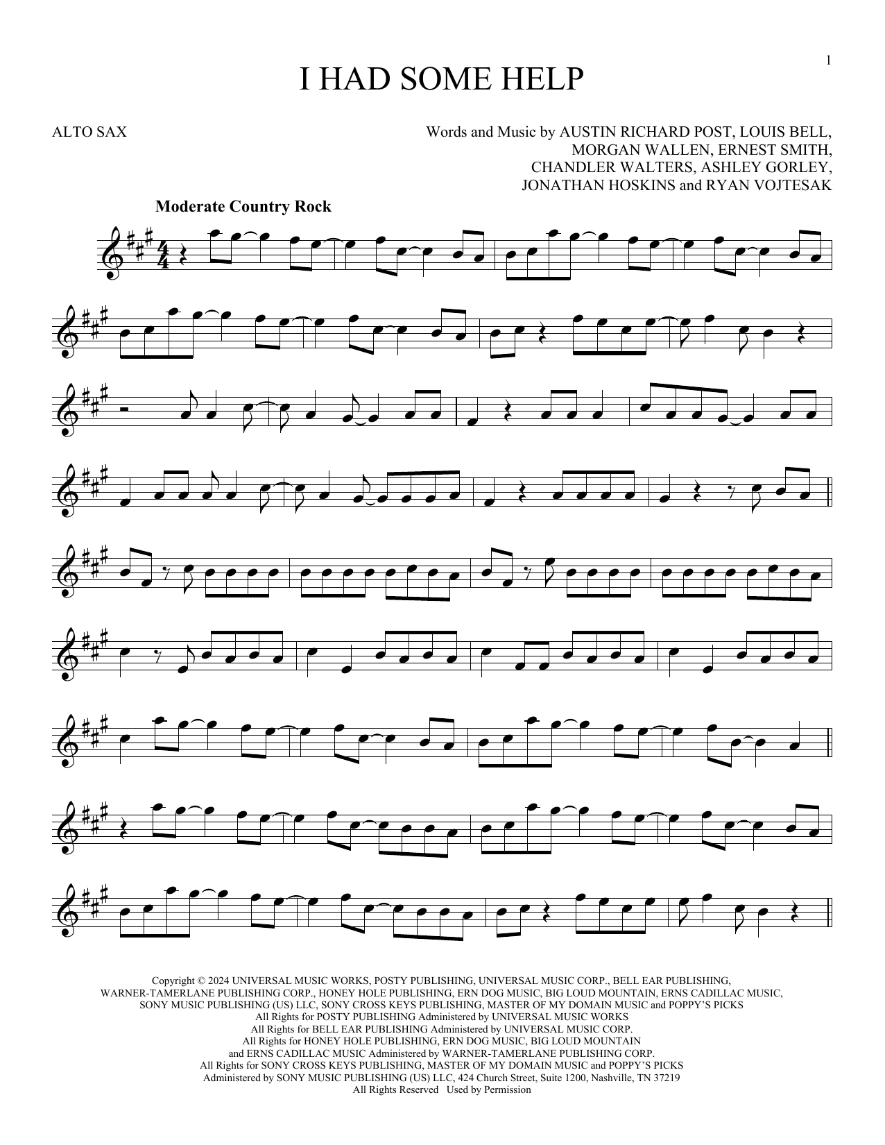 Product gallery: Page 1 of 1 I Had Some Help, Post Malone Feat. Morgan Wallen