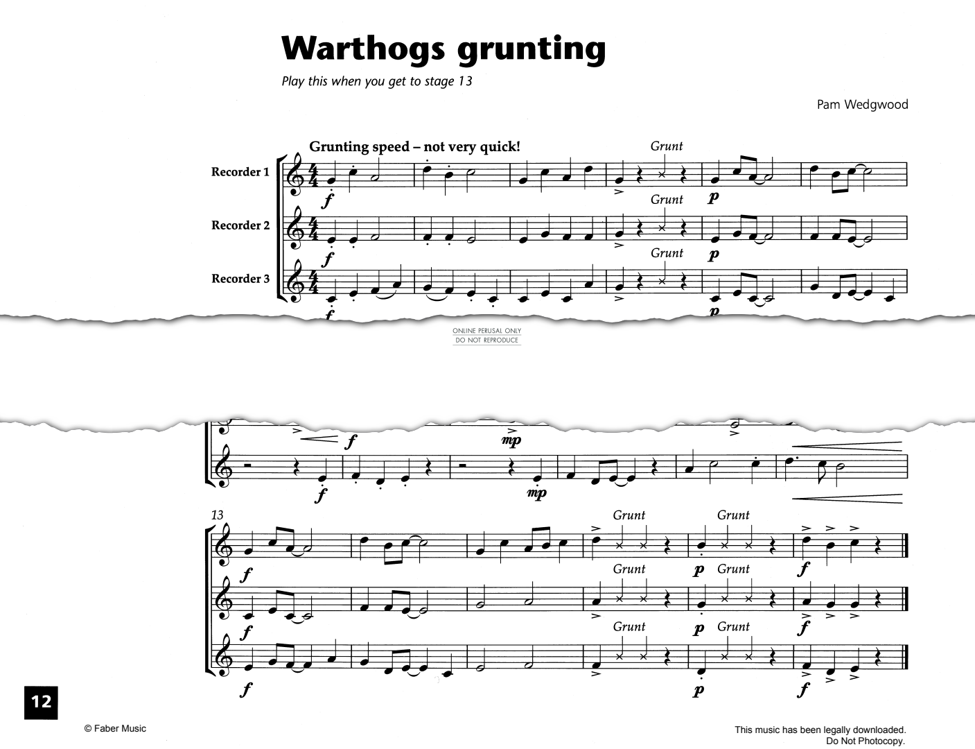 Product gallery: Page 1 of 1 Warthogs Grunting, Pam Wedgwood