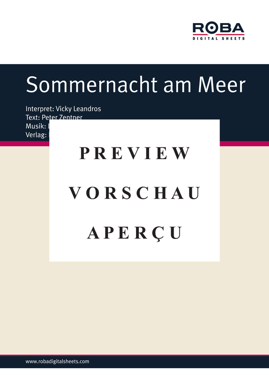 Produktgalerie: Seite 2 von 20 Sommernacht am Meer , Leandros, Vicky, (Combo)
