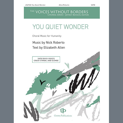 cover: You Quiet Wonder, Nick Roberto