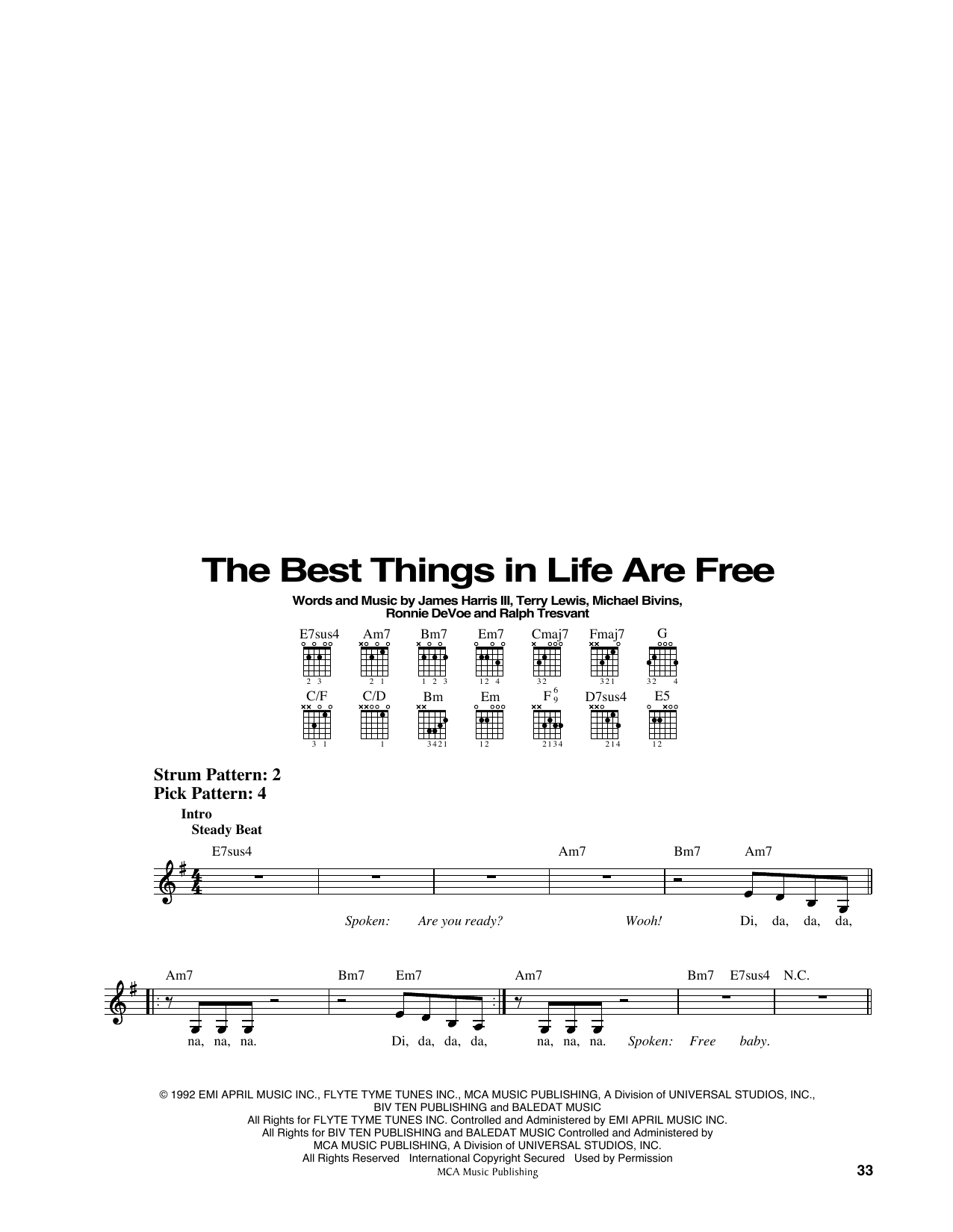 Product picture to: The Best Things In Life Are Free (from Mo' Money)