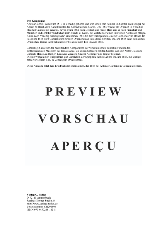 gallery: Psalmi Davidici, , (Gemischter Chor 6-stimmig)