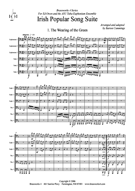 gallery: Irish Popular Song Suite , , (Tuba Ensemble)
