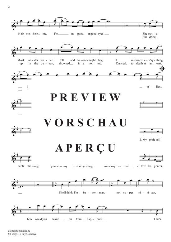 Produktgalerie: Seite 3 von 4 50 Ways To Say Goodbye , Train, Trompete in B