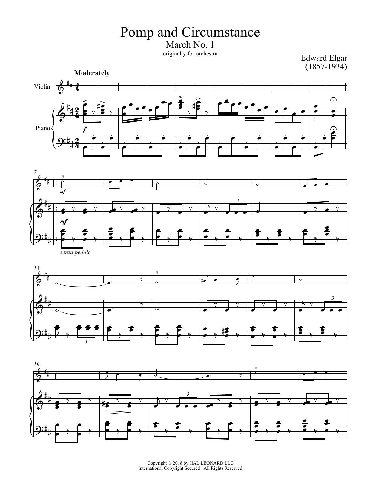 Product gallery: Page 1 of 1 Pomp And Circumstance, March No. 1, Edward Elgar