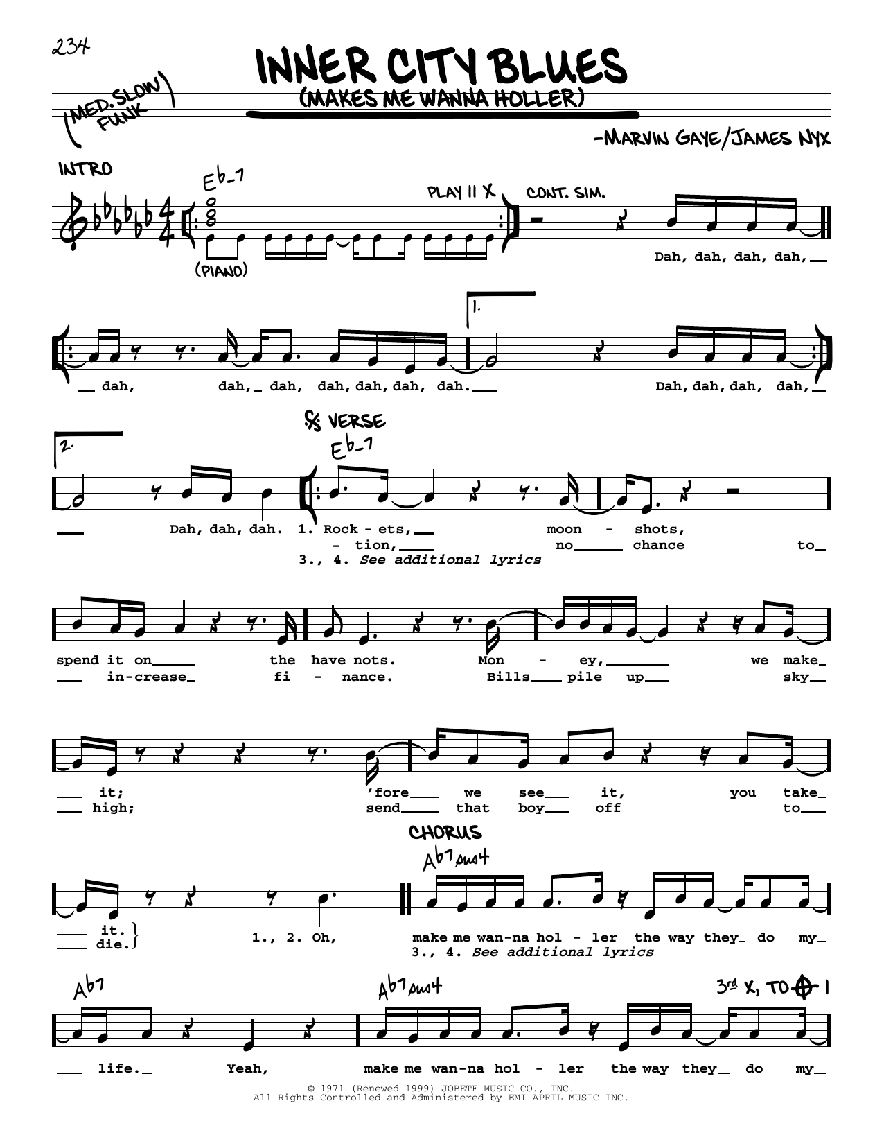 Produktbild zu: Inner City Blues (Make Me Wanna Holler)