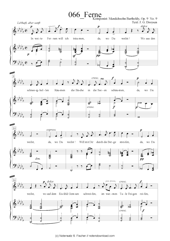 Product picture to: Ferne Felix Mendelssohn Bartholdy (1809-1947)