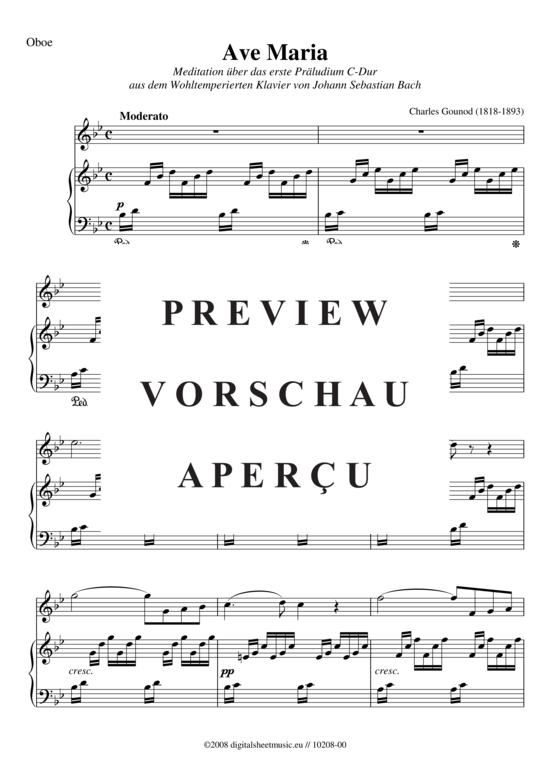 Product gallery: Page 2 of 6 Ave Maria , , (Oboe + Keyboard)