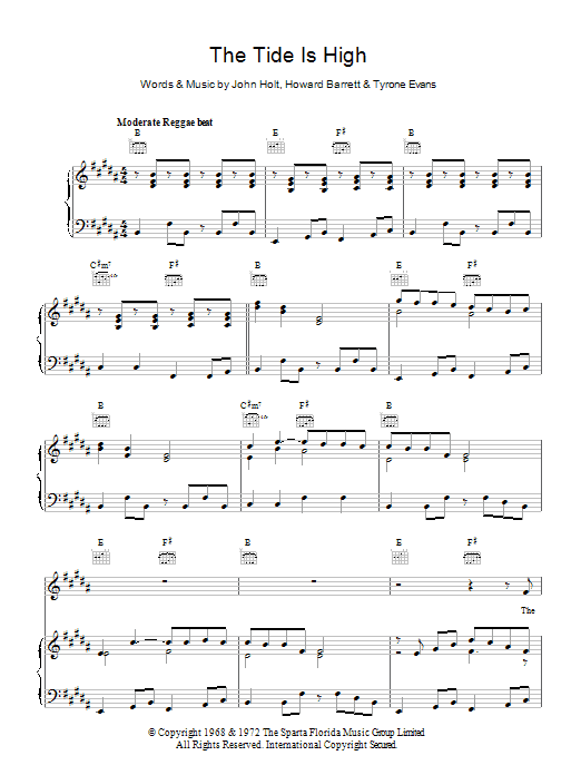Product picture to: The Tide Is High