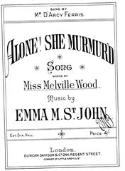 Produktbild zu: Alone! She Murmur'd