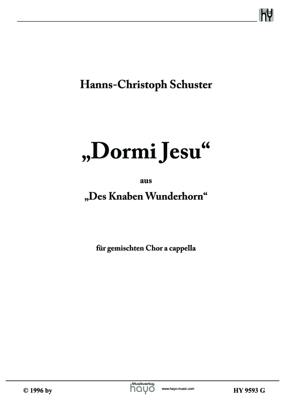 Product picture to: Dormi JesuHanns-Christoph Schuster