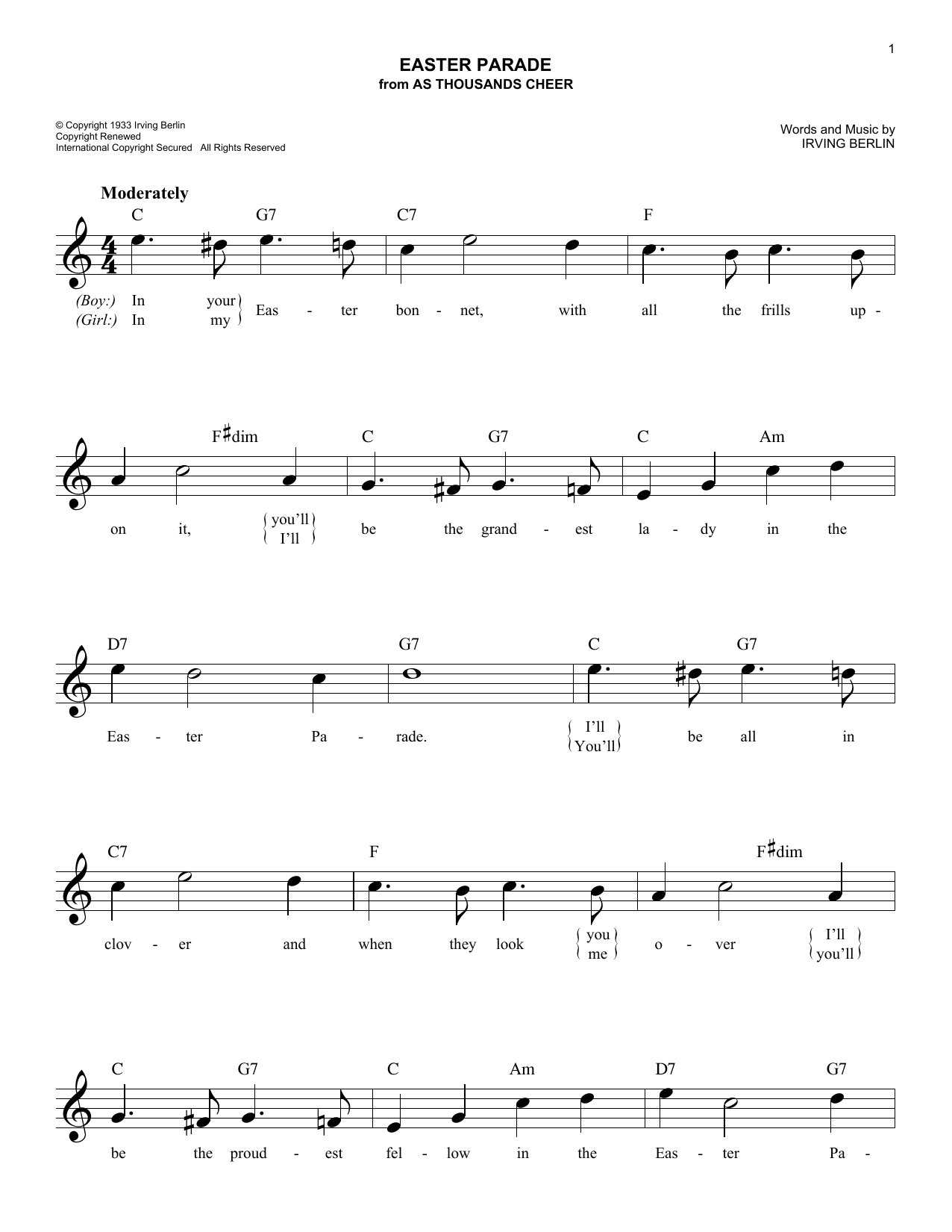Produktbild zu: Easter Parade
