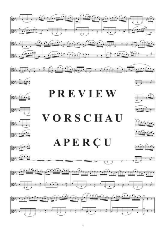 Product gallery: Page 3 of 3 Arie aus der Kantate Nr.108 für zwei Bratschen, , 