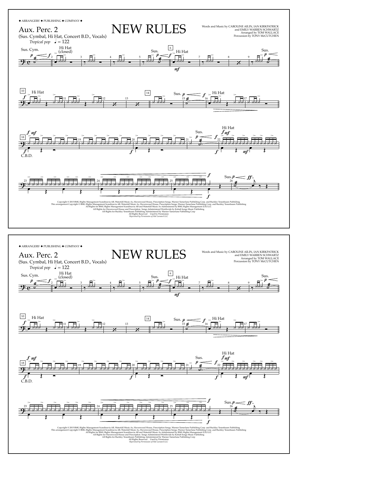 Product picture to: New Rules - Aux. Perc. 2