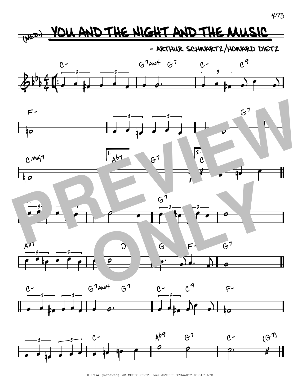 Produktbild zu: You And The Night And The Music