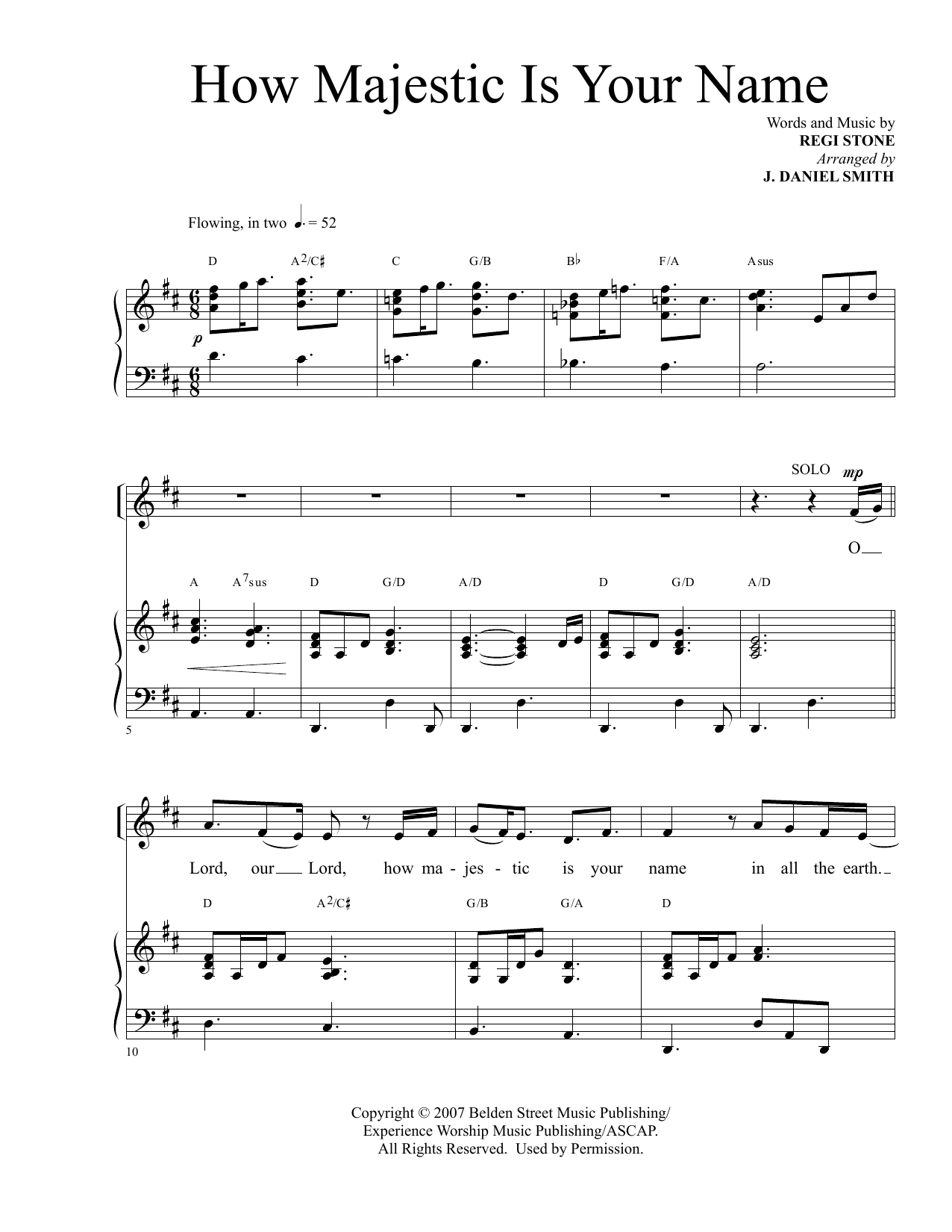 Product picture to: How Majestic Is Your Name (arr. J. Daniel Smith)