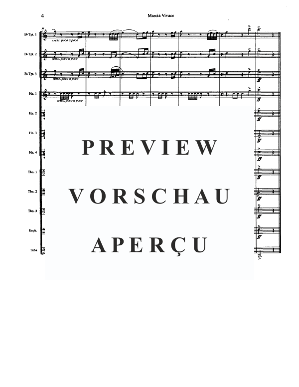 Produktgalerie: Seite 5 von 11 Marcia Vivace, , Posaunenchor 12-stimmig