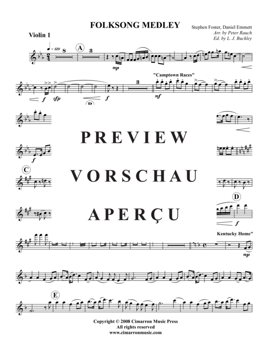 Produktgalerie: Seite 10 von 13 Folksong Medley – 5 Stücke , , (Streichquartett)