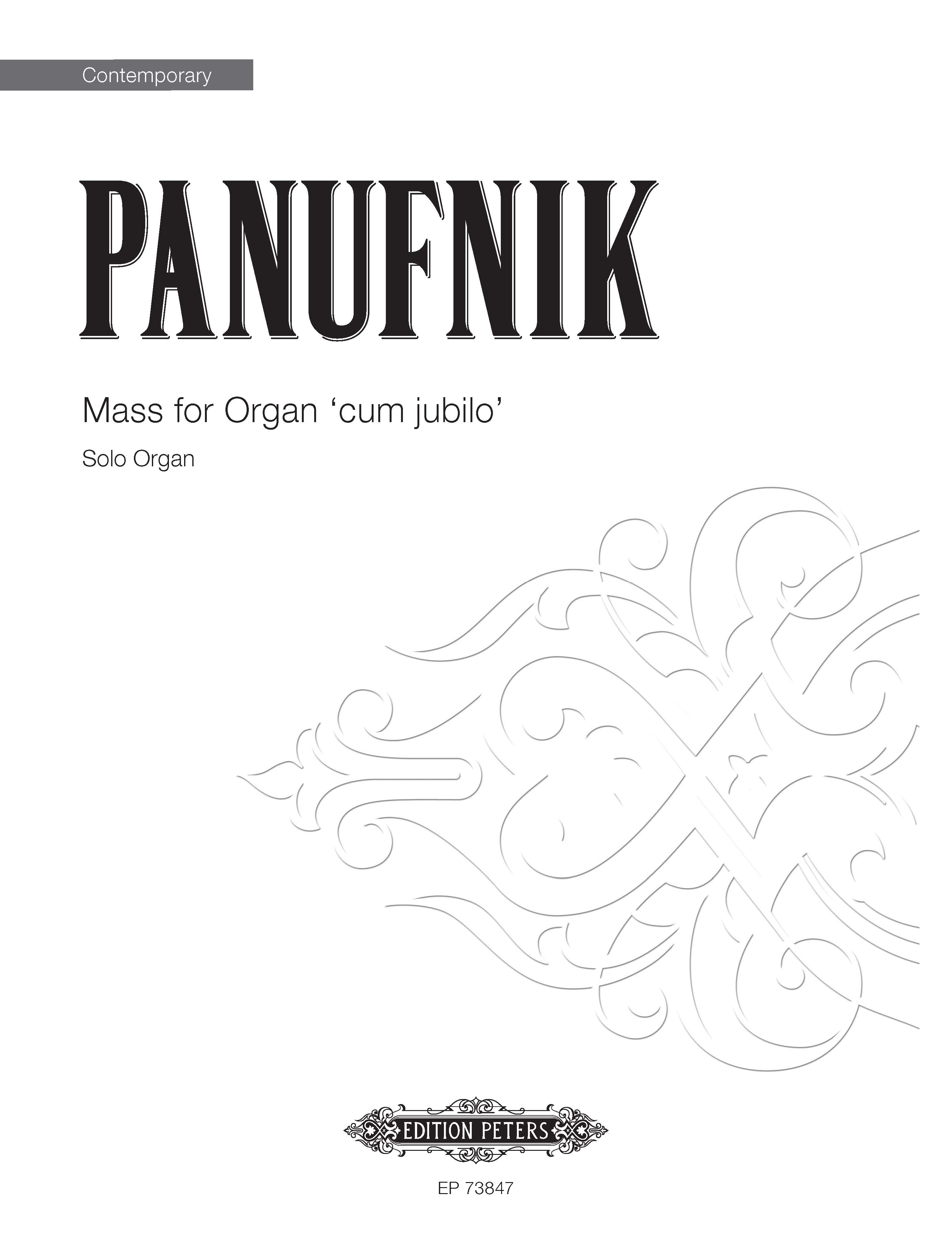 cover: Mass For Organ 'cum jubilo', Roxanna Panufnik, Orgel
