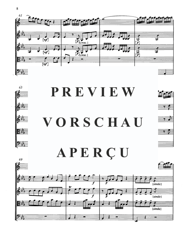 Produktgalerie: Seite 9 von 11 Konzert No. 2 in Eb-Dur, , Horn in F Solo und Streicher Ensemble