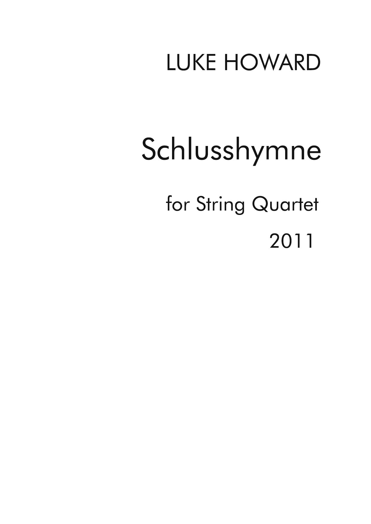 Produktbild zu: Schlusshymne