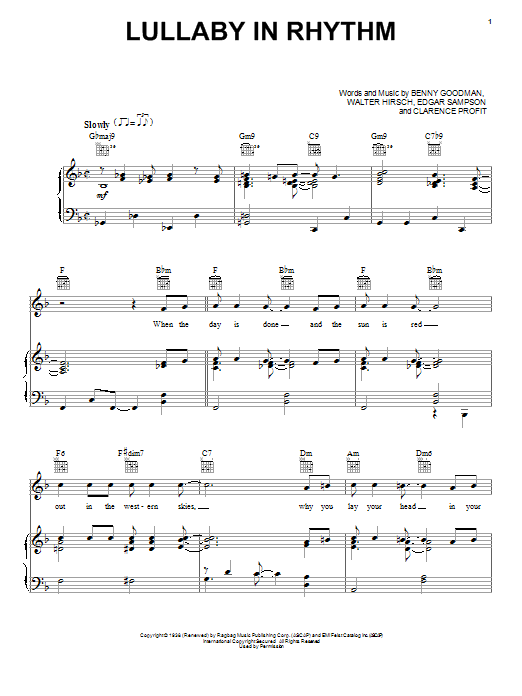 Produktbild zu: Lullaby In Rhythm