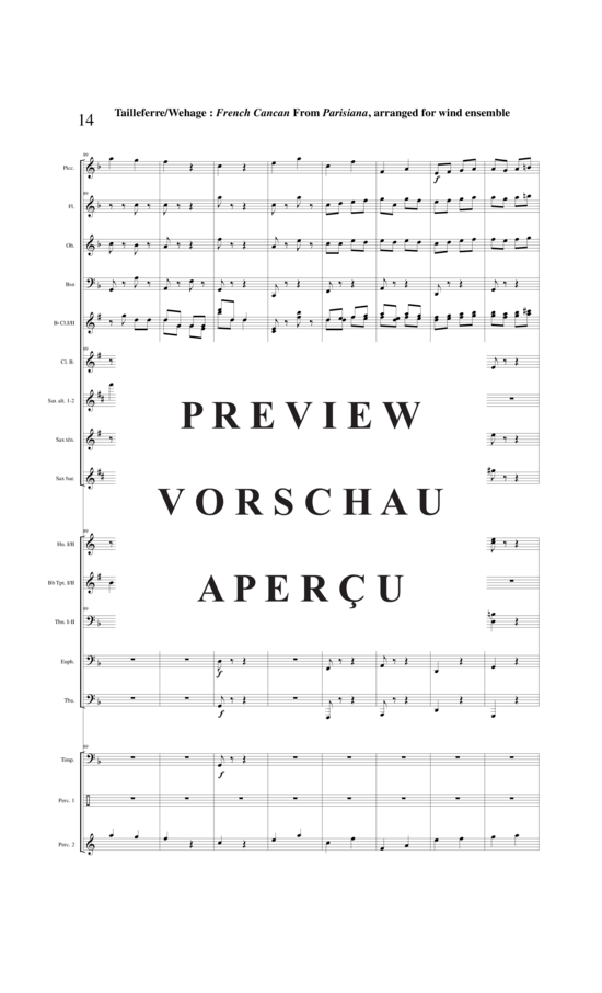 Product gallery: Page 15 of 21 Final : Galop French Cancan from Parisians , , (mixed ensemble/woodwinds and brass + percussion)