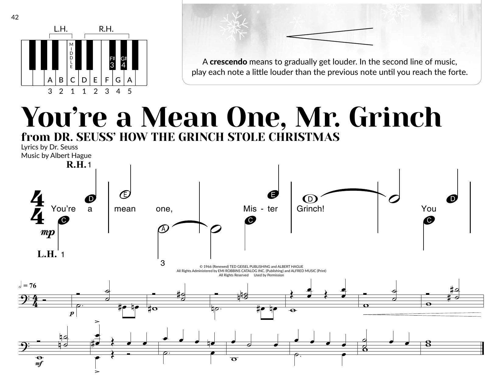 Produktbild zu: You're A Mean One, Mr. Grinch (arr. Brittany McCorriston)
