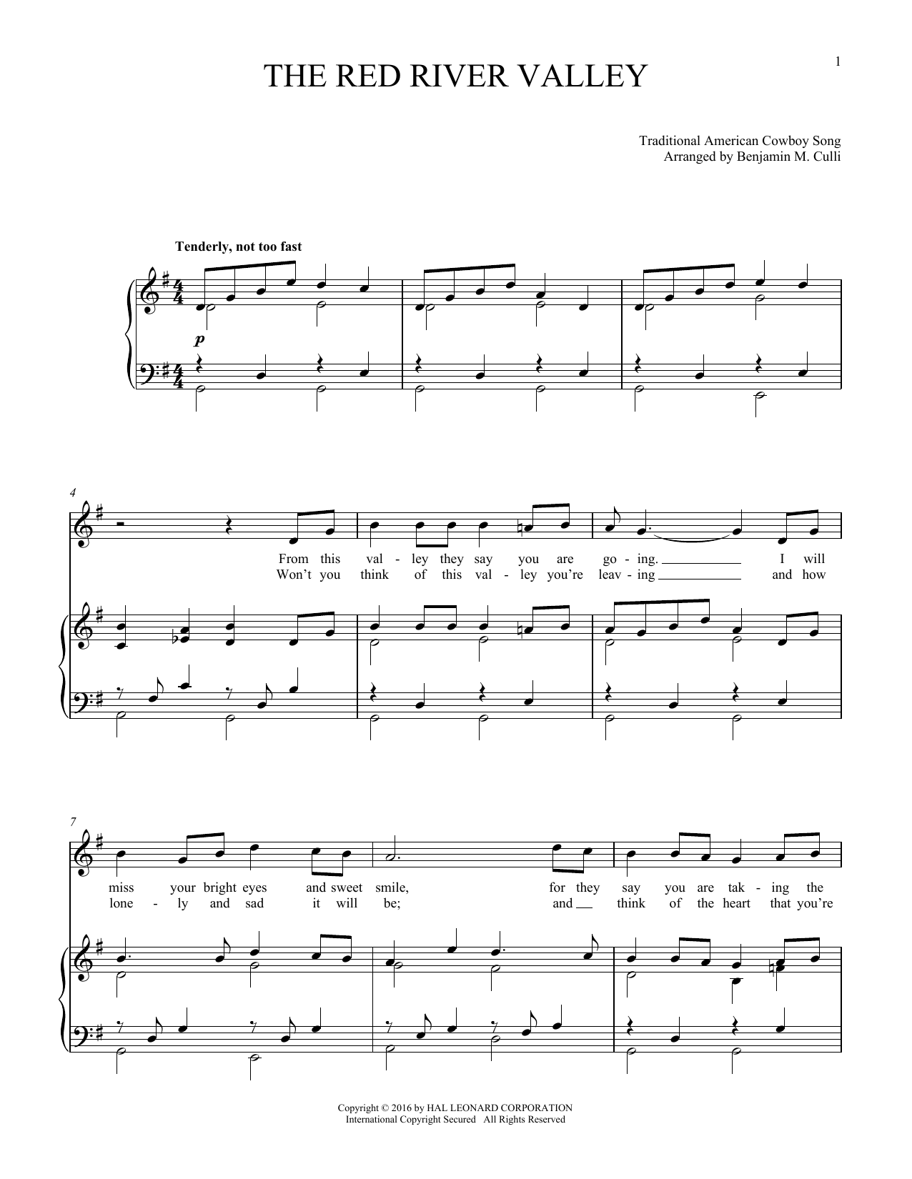 Product gallery: Page 1 of 1 The Red River Valley, Traditional American Cowboy Song