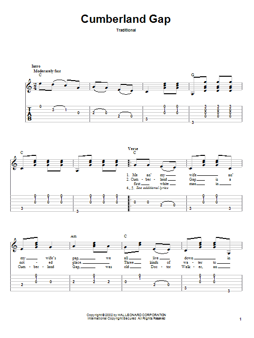 Produktgalerie: Seite 1 von 1 Cumberland Gap, Traditional, Gitarre