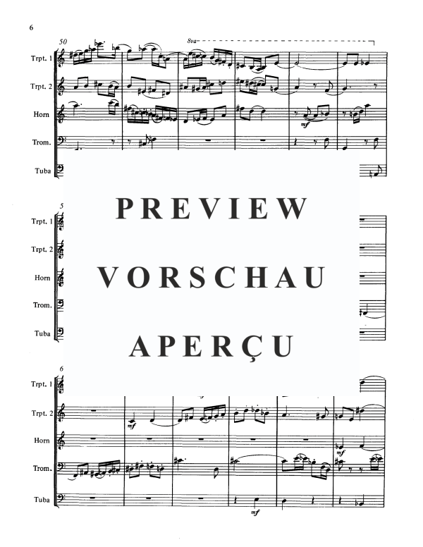 Produktgalerie: Seite 6 von 11 Fuge, , BlechblÀser Quintett