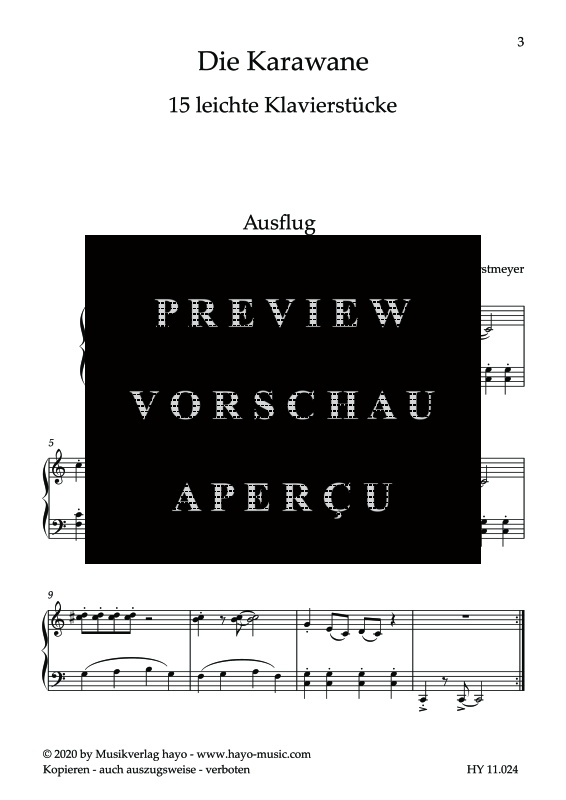 gallery: Die Karawane - 15 leichte Klavierstücke, , (Klavier Solo)