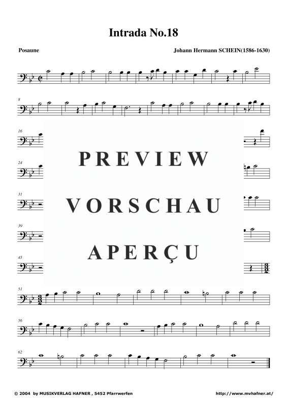 Produktgalerie: Seite 7 von 8 Intrade No.18, , (Blechbläse Quintett)