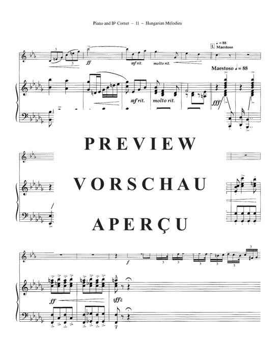 gallery: Hungarian Melodies , , (Euphonium/Kornett + Klavier)
