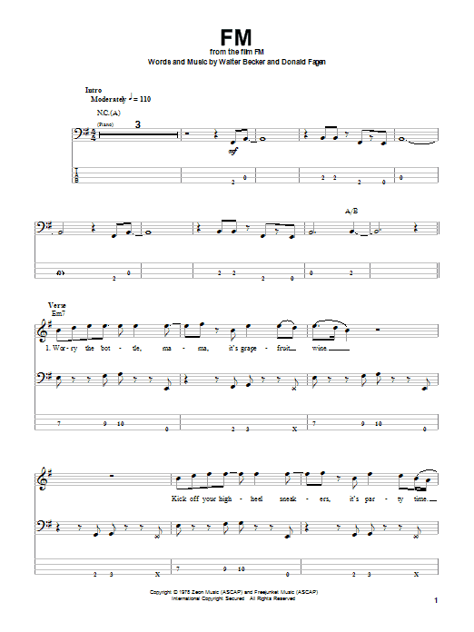 Produktgalerie: Seite 1 von 1 FM, Steely Dan, E-Bass