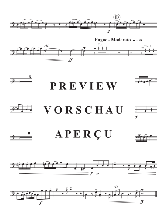 Product gallery: Page 11 of 13 Prelude and Fugue in C Major , , (Trombone Quartet)