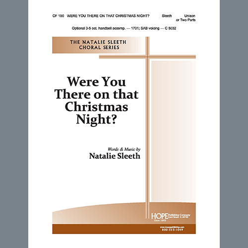 cover: Were You There On That Christmas Night?, NATALIE SLEETH, Chor