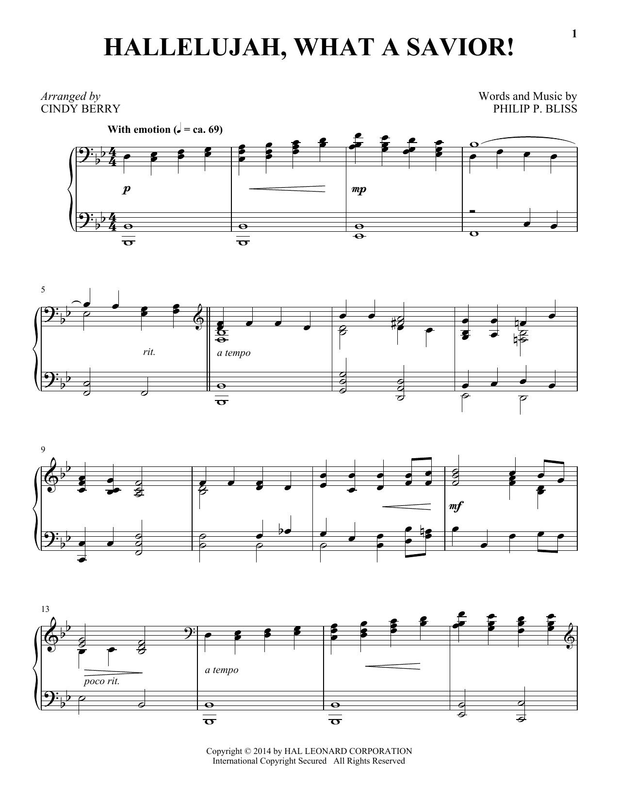 Produktbild zu: Hallelujah, What A Savior!
