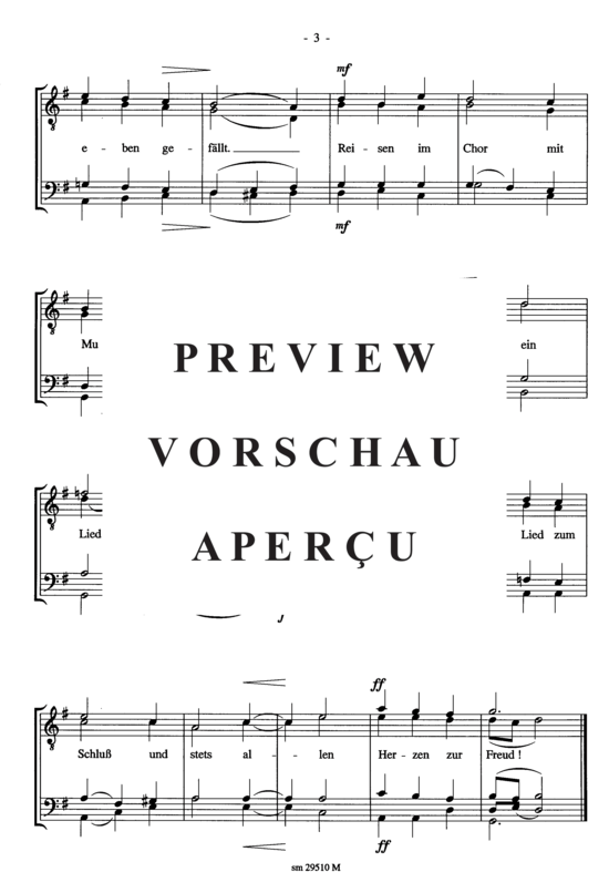 Product gallery: Page 4 of 5 Reiselied für Chöre , , (male choir)