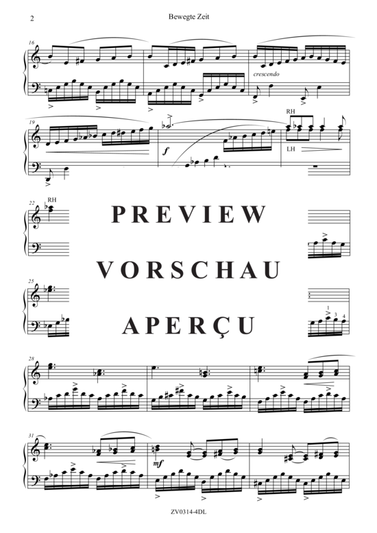 gallery: Bewegte Zeit , , Klavier Solo