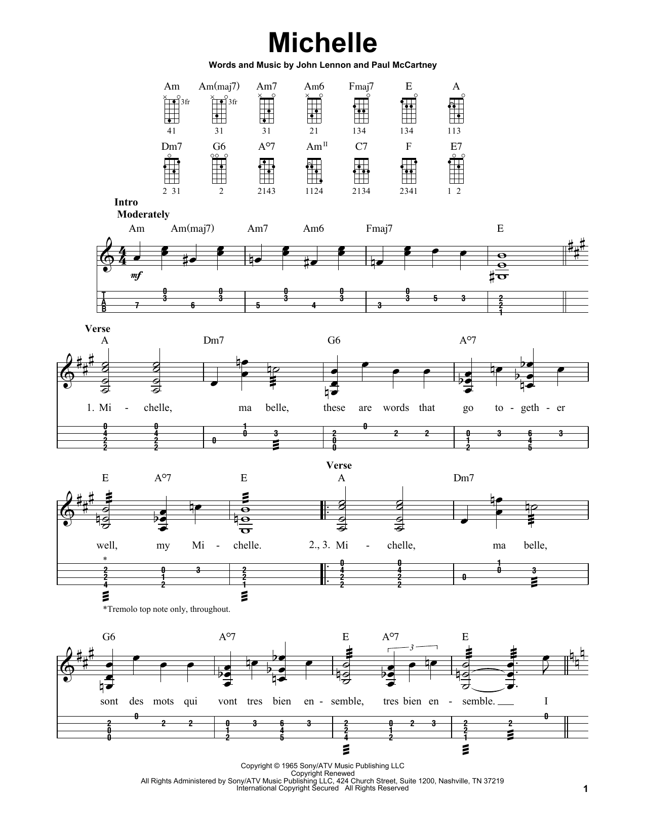 Produktgalerie: Seite 1 von 1 Michelle, The Beatles