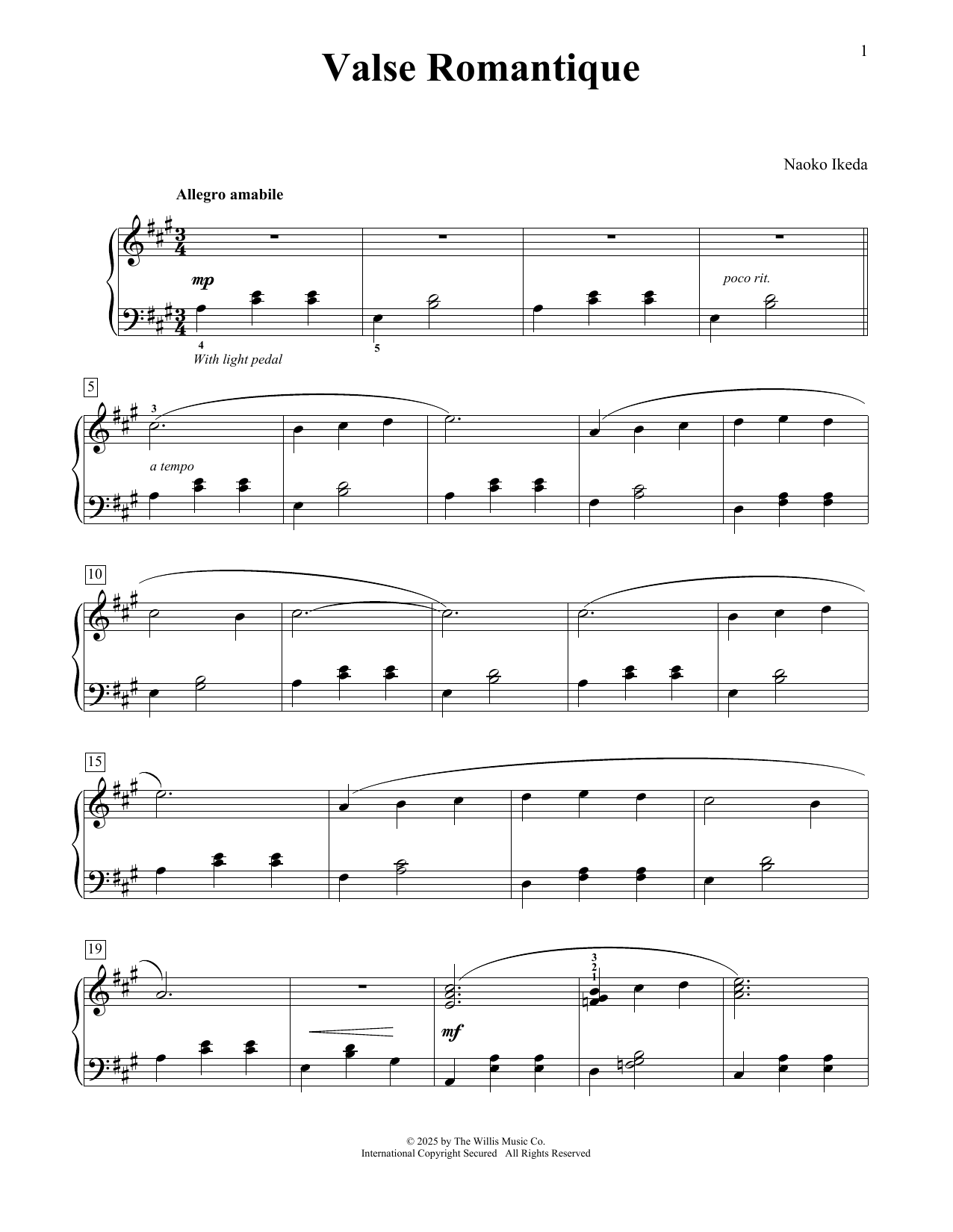 Produktgalerie: Seite 1 von 1 Valse Romantique, Naoko Ikeda, Klavier