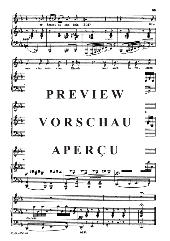 Produktgalerie: Seite 5 von 5 Auf dem Flusse D.911-7 in C-Moll (Winterreise), , Gesang tief und Klavier