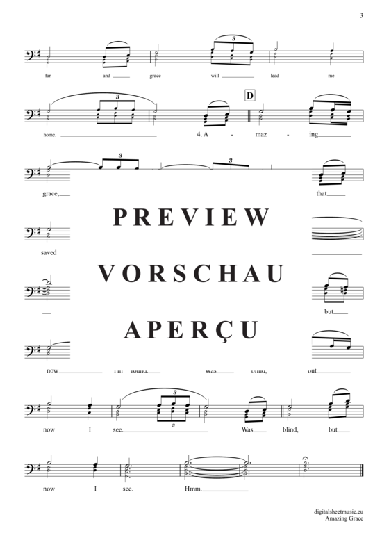 Product gallery: Page 4 of 4 Amazing Grace , Presley, Elvis, (Posaune / Bariton)