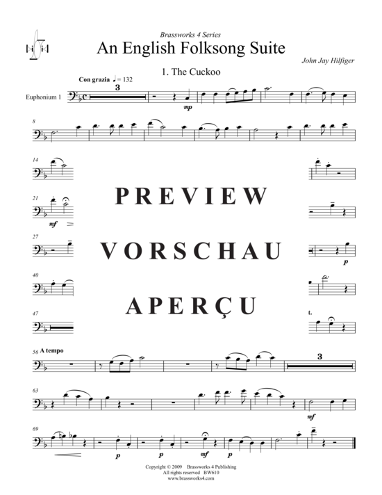 Product gallery: Page 8 of 21 English Folksong Suite, An , , (Tuba Quartet: 2x Baritone, 2xTuba)