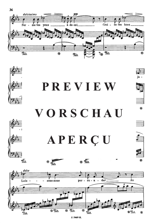 Product gallery: Page 4 of 6 En sourdine Op.58 No.2, , Medium Voice and Piano